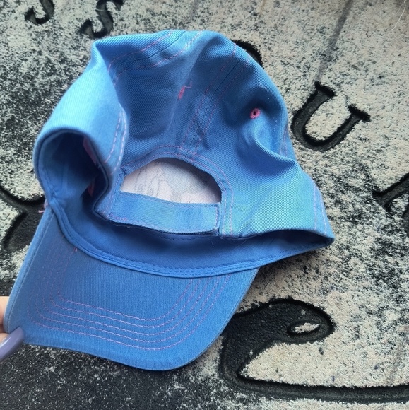 Girls Minnie Mouse Baseball Hat Blue Pink Cap Adjustable Strap Disney - Picture 7 of 8